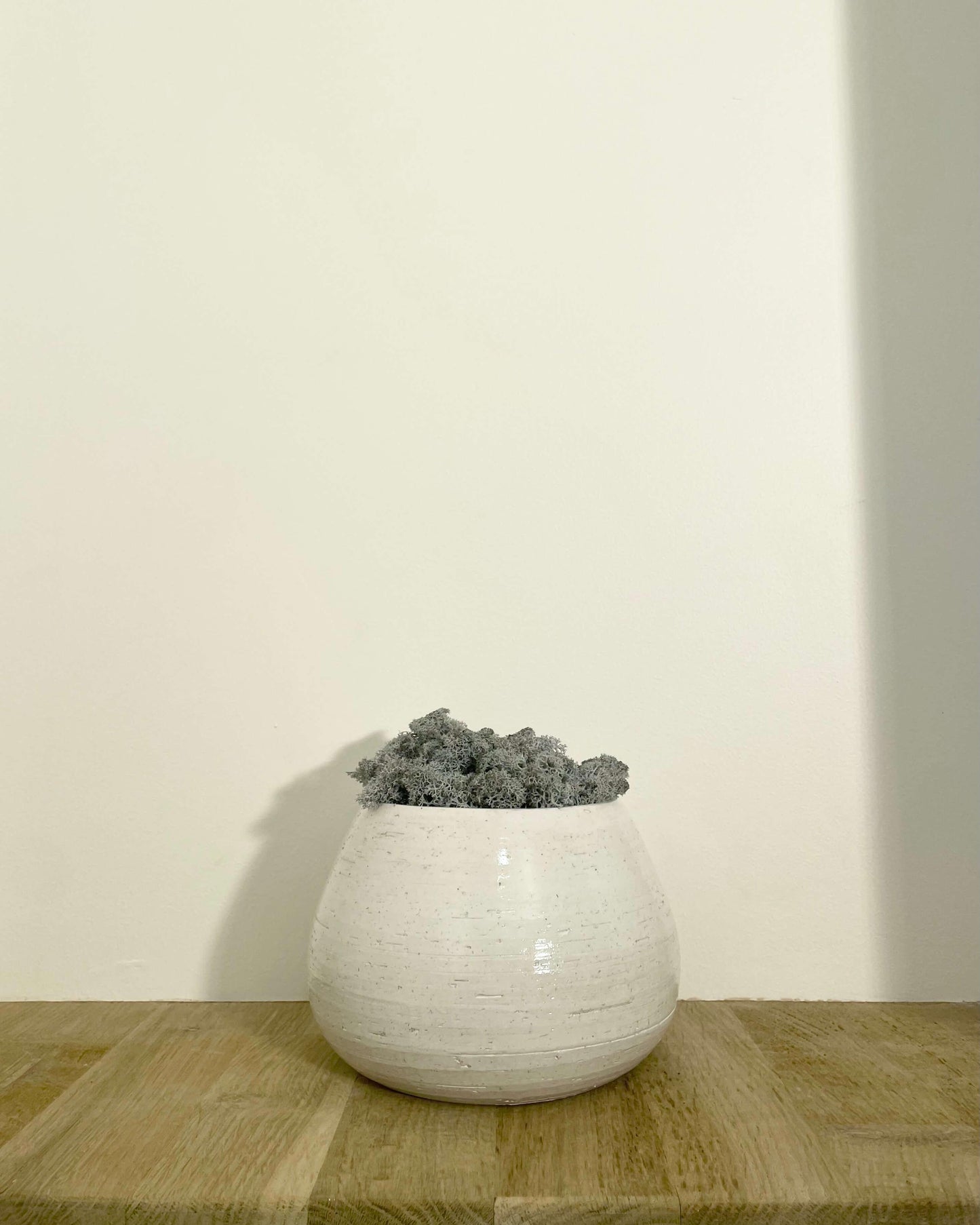 Composition Vase JILL Bleu glacial Lichen & CO